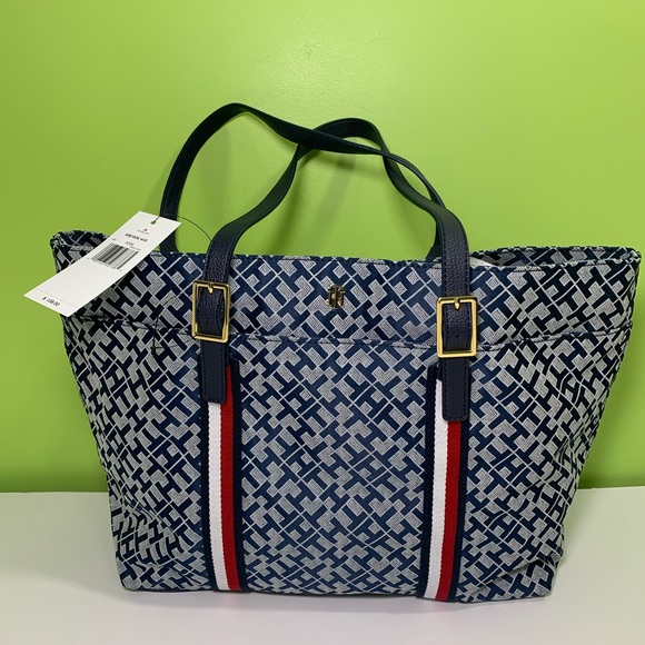Tommy Hilfiger Handbags - Tommy Hilfiger blue big purse NWT